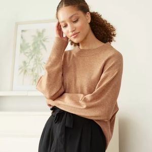 Women's Slouchy Crewneck Pullover Sweater